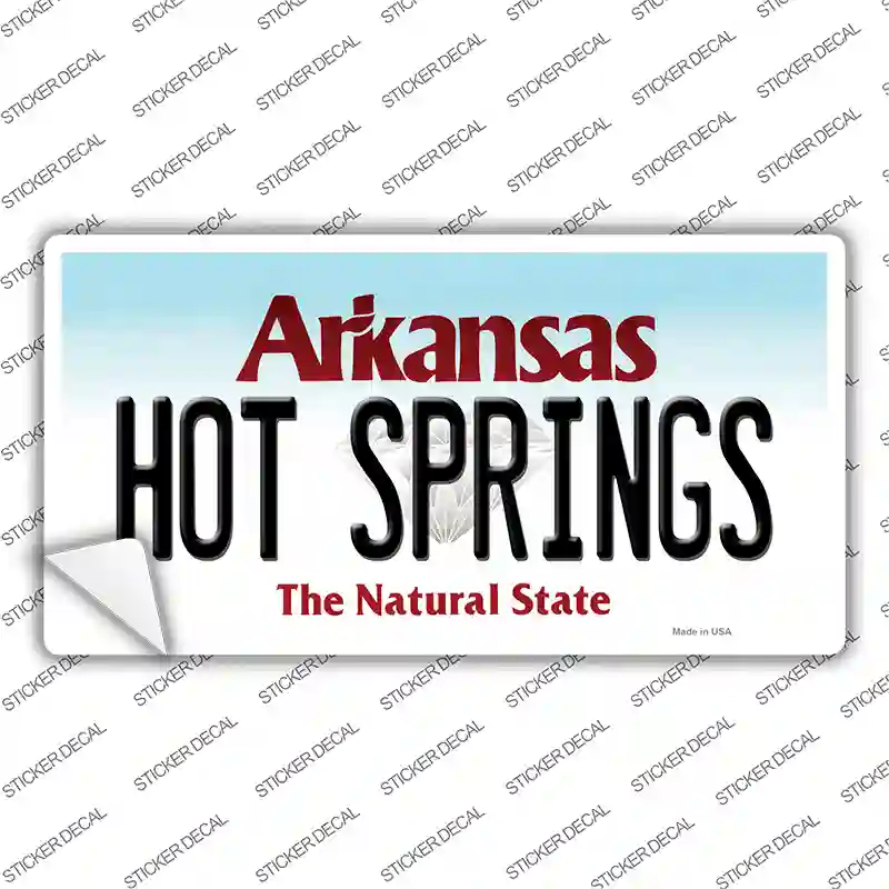 Hot Springs Arkansas Novelty Sticker Decal