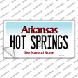Hot Springs Arkansas Novelty Sticker Decal