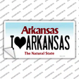I Love Arkansas Novelty Sticker Decal