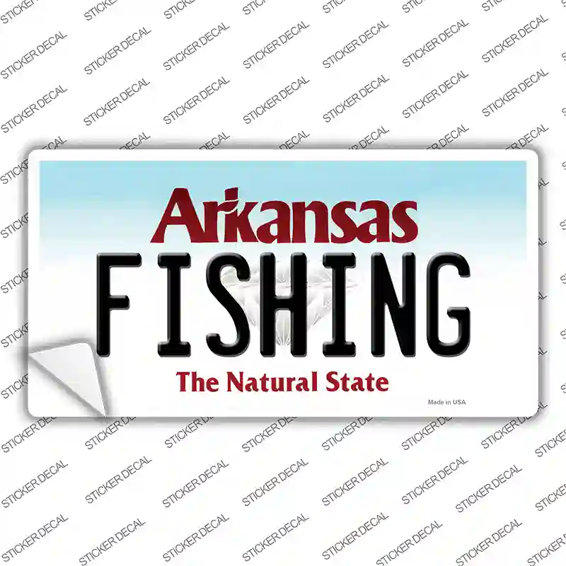 Fishing Arkansas Novelty Sticker Decal