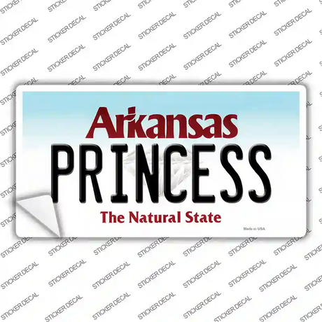Princess Arkansas Novelty Sticker Decal