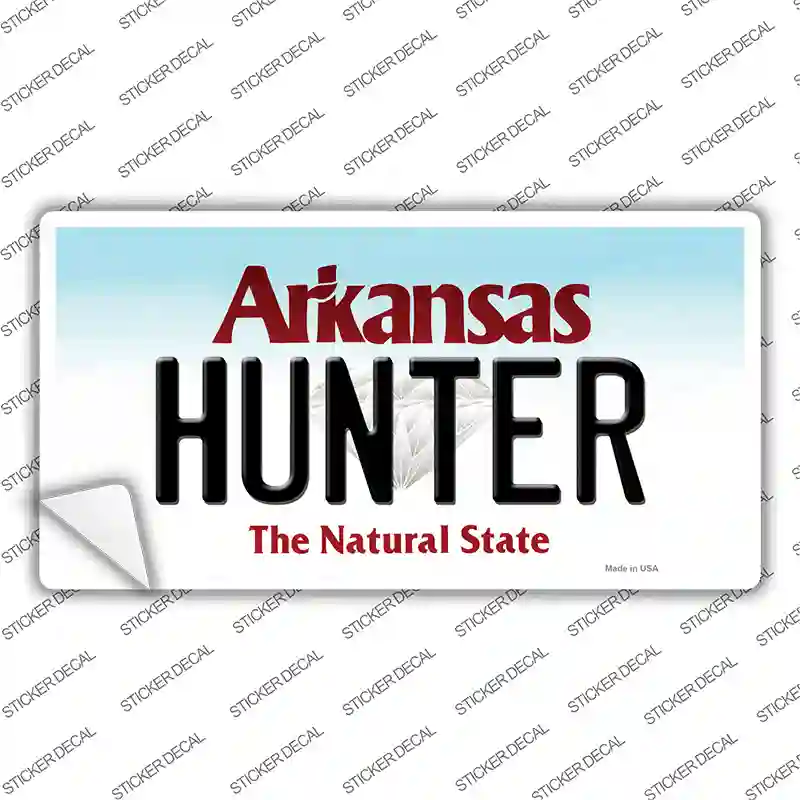 Hunter Arkansas Novelty Sticker Decal