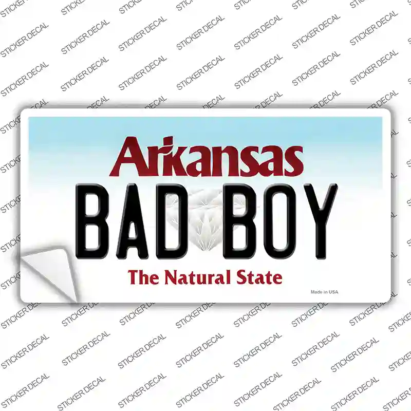 Bad Boy Arkansas Novelty Sticker Decal