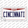 Cincinnati Ohio Novelty Sticker Decal