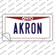 Akron Ohio Novelty Sticker Decal