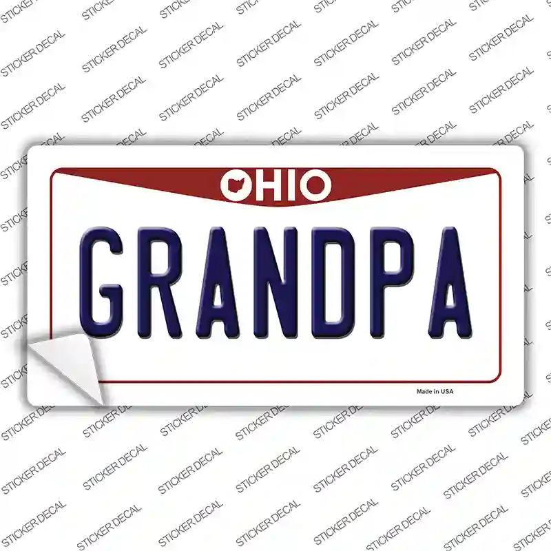 Grandpa Ohio Novelty Sticker Decal