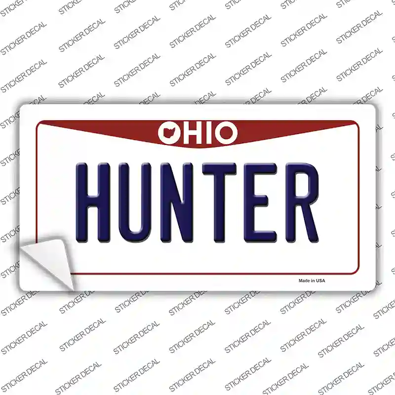 Hunter Ohio Novelty Sticker Decal