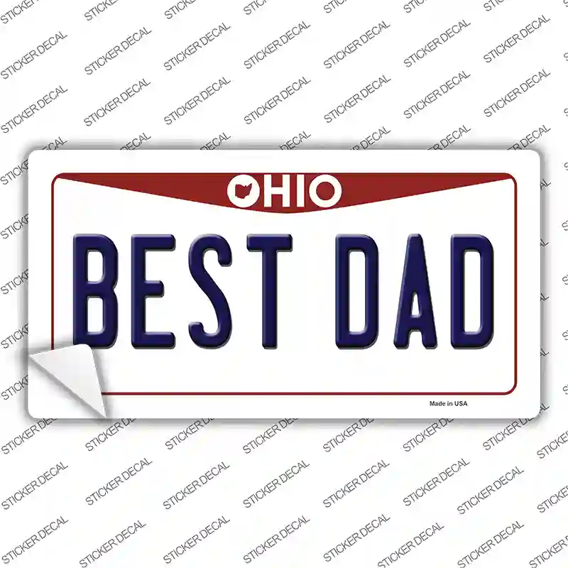 Best Dad Ohio Novelty Sticker Decal