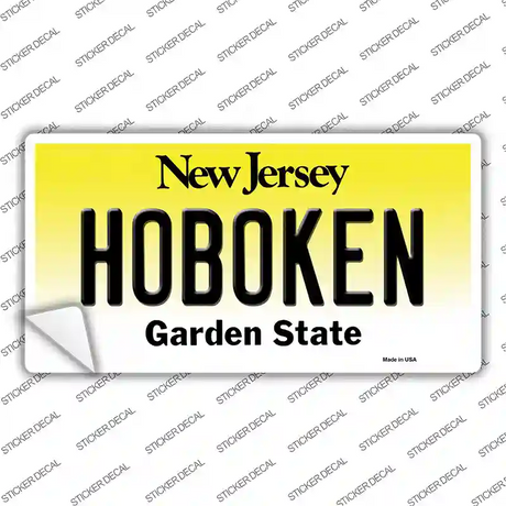 Hoboken New Jersey Novelty Sticker Decal