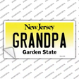Grandpa New Jersey Novelty Sticker Decal