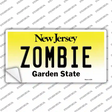 Zombie New Jersey Novelty Sticker Decal