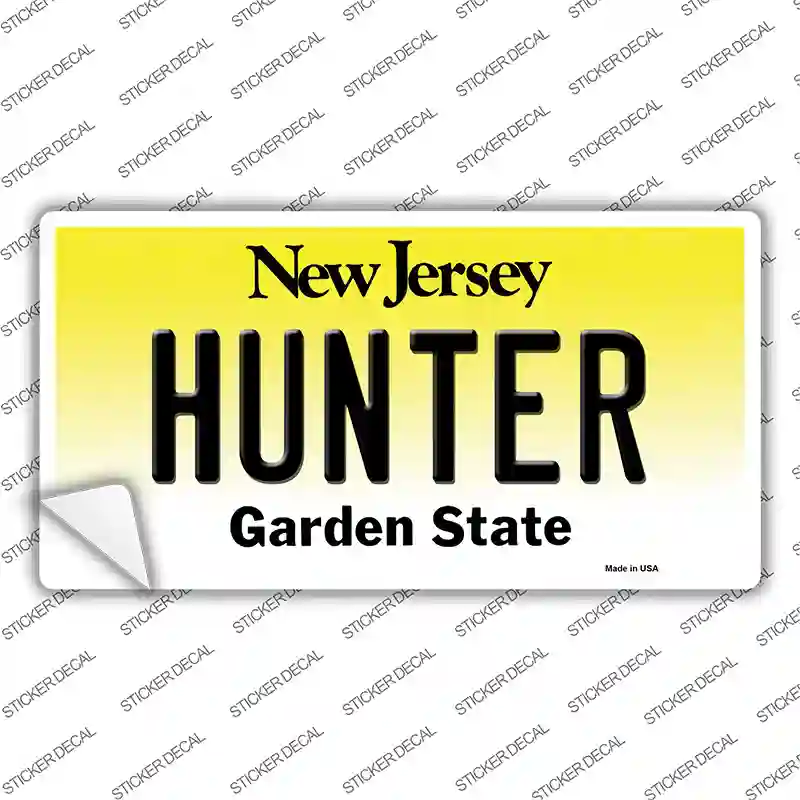 Hunter New Jersey Novelty Sticker Decal