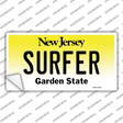 Surfer New Jersey Novelty Sticker Decal