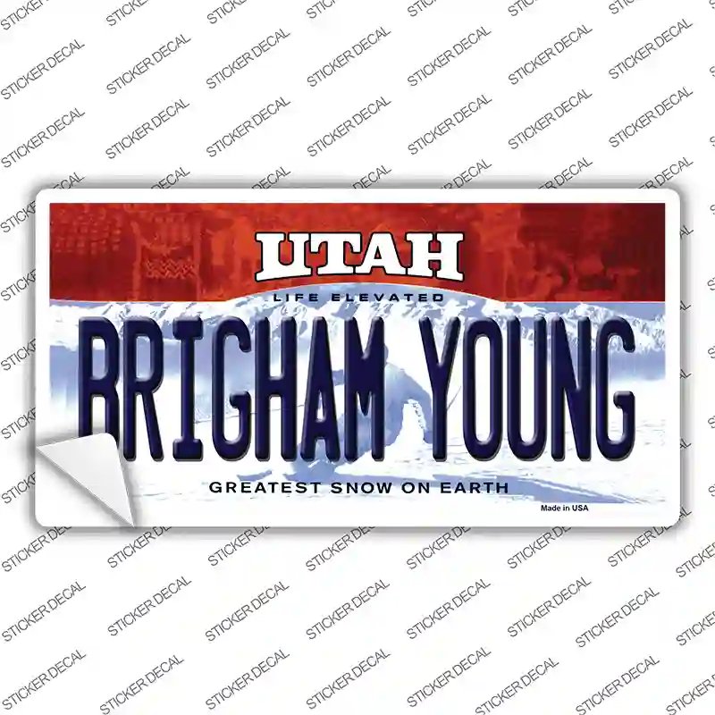 Brigham Young Utah Novelty Sticker Decal