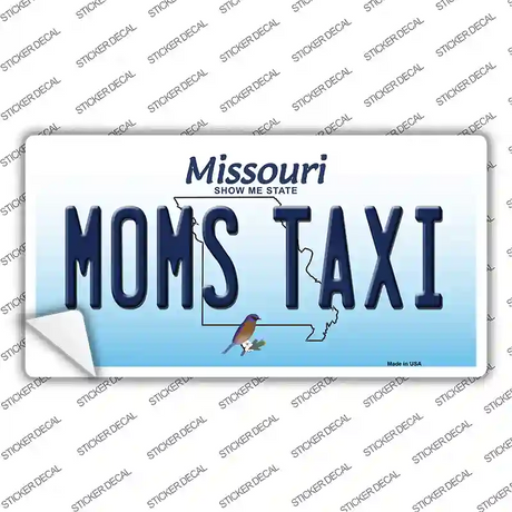 Moms Taxi Missouri Novelty Sticker Decal