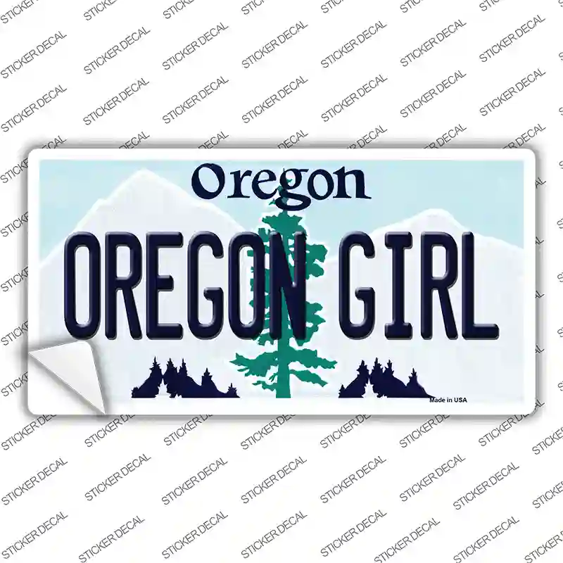 Oregon Girl Oregon Novelty Sticker Decal