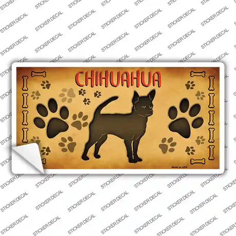Chihuahua Novelty Sticker Decal