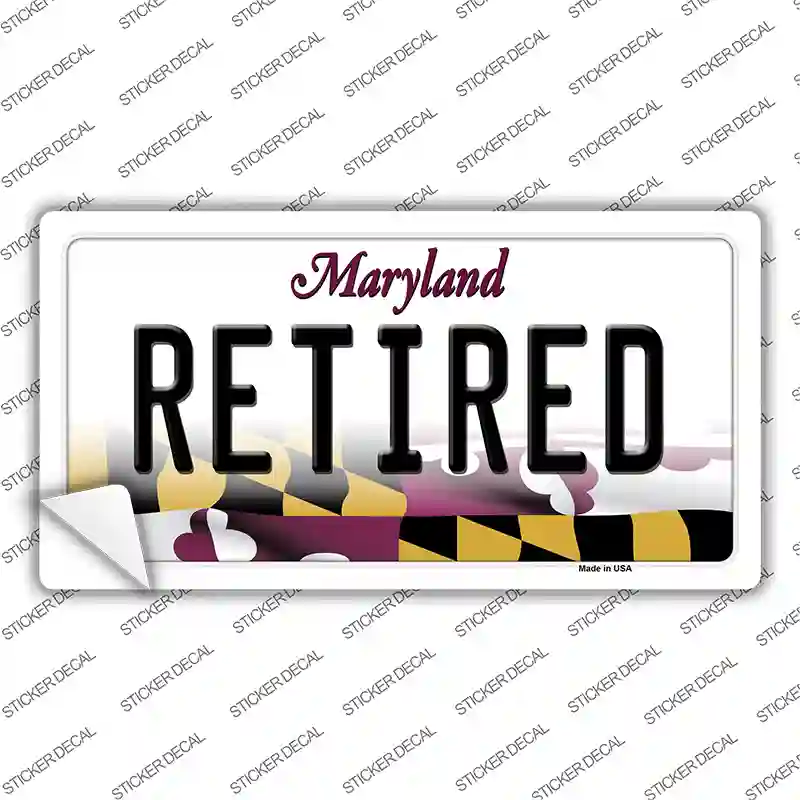 Retired Maryland Novelty Sticker Decal