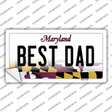 Best Dad Maryland Novelty Sticker Decal