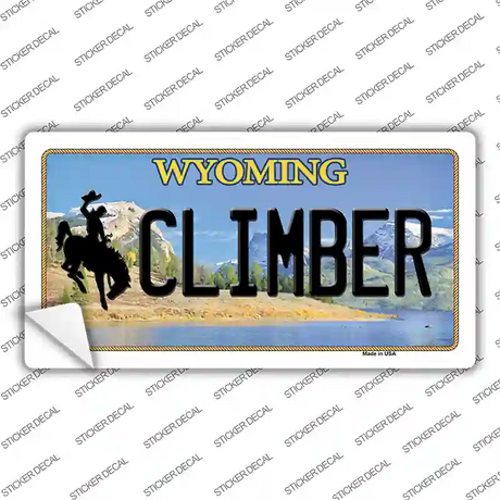 Climber Wyoming Novelty Sticker Decal