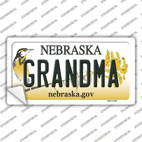 Grandma Nebraska Novelty Sticker Decal