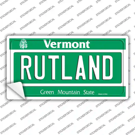 Rutland Vermont Novelty Sticker Decal