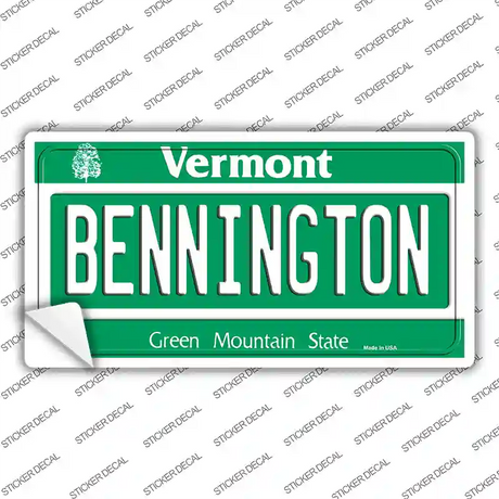 Bennington Vermont Novelty Sticker Decal