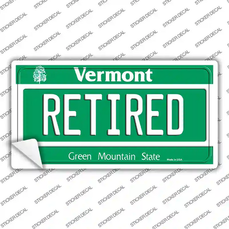 Retired Vermont Novelty Sticker Decal