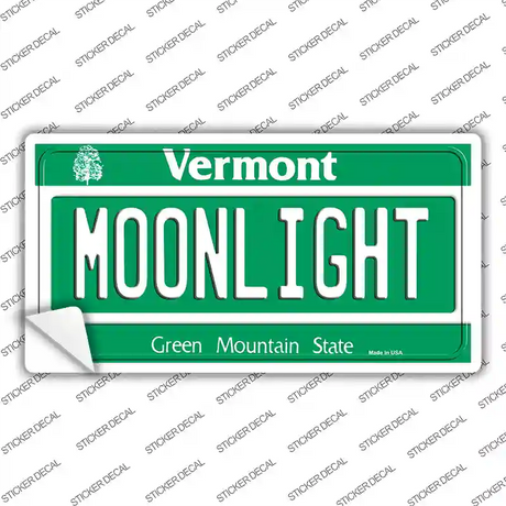 Moonlight Vermont Novelty Sticker Decal