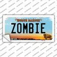 Zombie North Dakota Novelty Sticker Decal