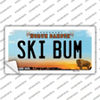 Ski Bum North Dakota Novelty Sticker Decal