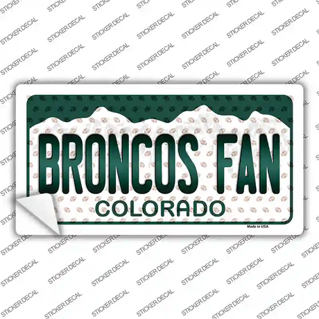 Broncos Fan Colorado Novelty Sticker Decal