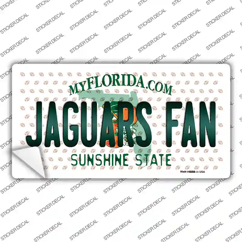 Jaguars Fan Florida Novelty Sticker Decal