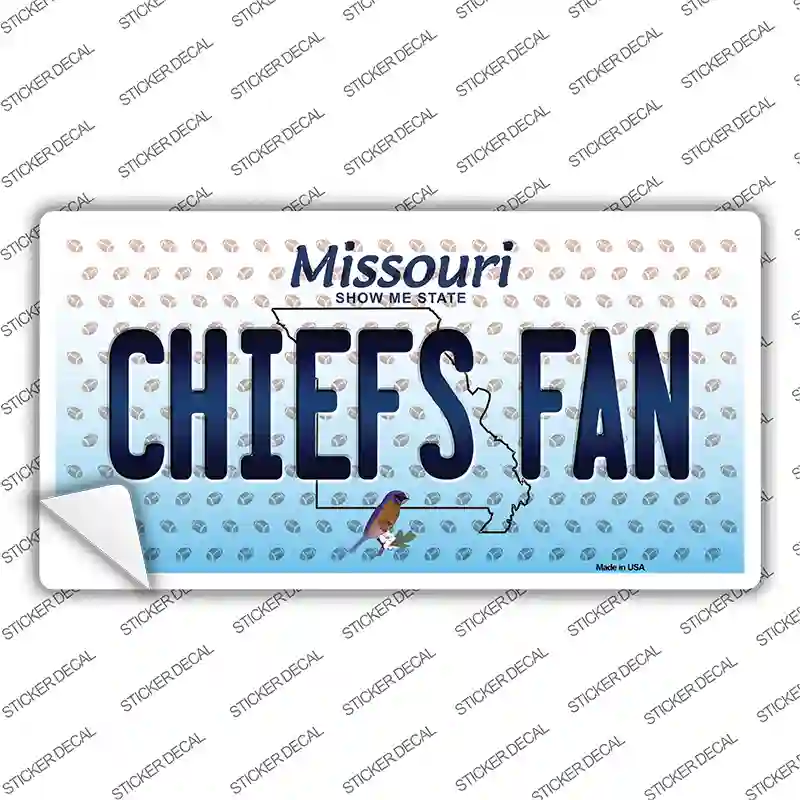 Chiefs Fan Missouri Novelty Sticker Decal