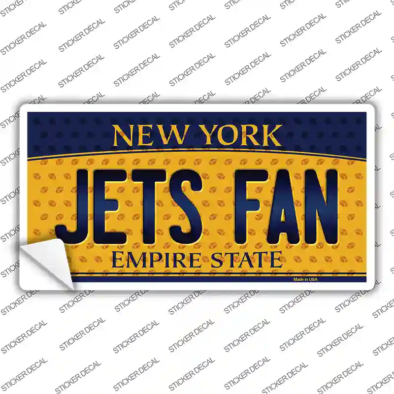 Jets Fan New York Novelty Sticker Decal