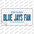 Blue Jays Fan Ontario Novelty Sticker Decal
