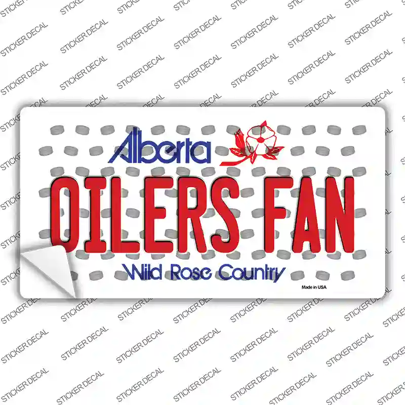 Oilers Fan Alberta Novelty Sticker Decal