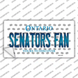 Senators Fan Ontario Novelty Sticker Decal