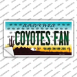Coyotes Fan Arizona Novelty Sticker Decal