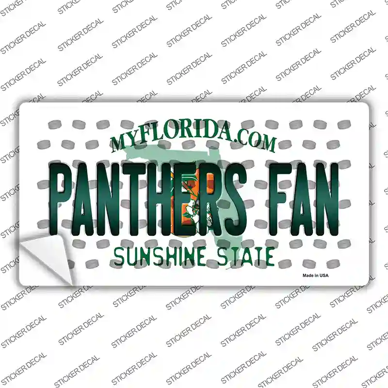 Panthers Fan Florida Novelty Sticker Decal