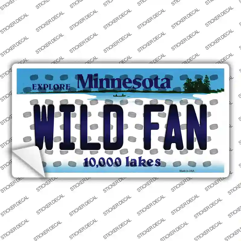 Wild Fan Minnesota Novelty Sticker Decal