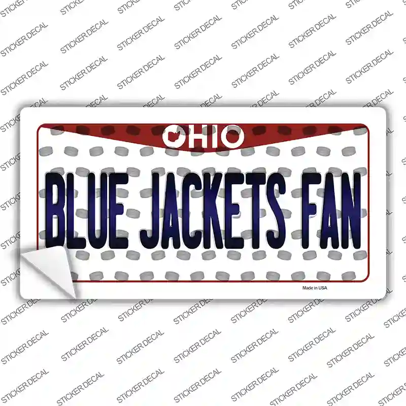 Blue Jackets Fan Ohio Novelty Sticker Decal