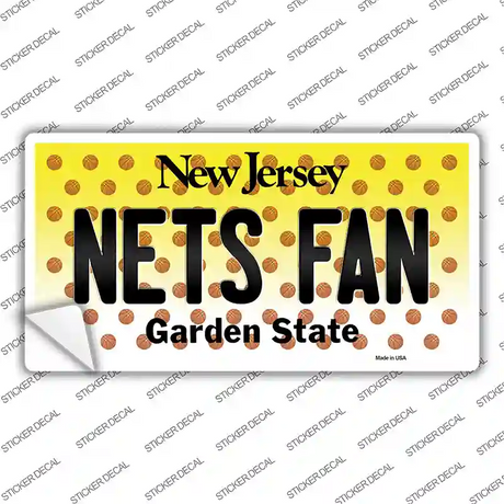 Nets Fan New Jersey Novelty Sticker Decal