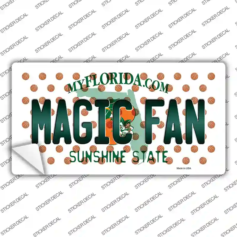 Magic Fan Florida Novelty Sticker Decal
