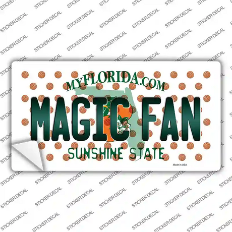 Magic Fan Florida Novelty Sticker Decal