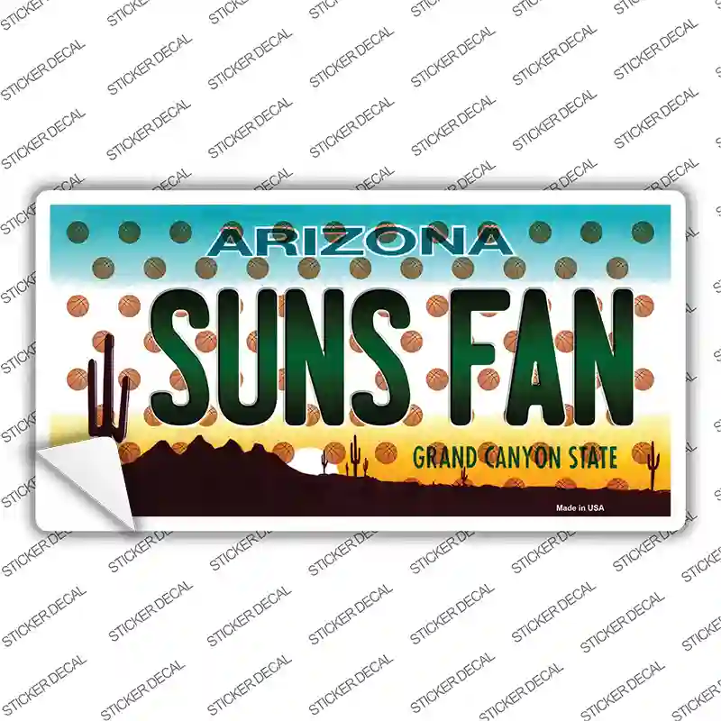 Arizona Suns Fan Novelty Sticker Decal