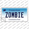 Zombie Connecticut Novelty Sticker Decal