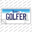 Golfer Iowa Novelty Sticker Decal