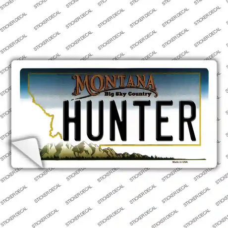 Hunter Montana State Novelty Sticker Decal