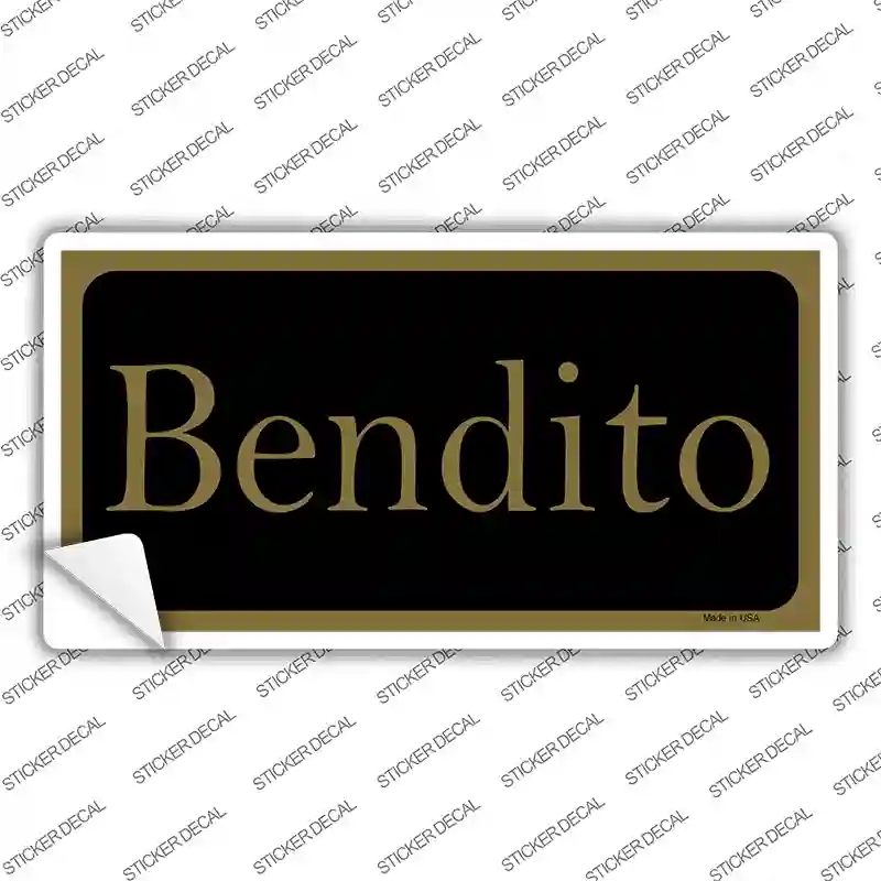 Bendito Novelty Sticker Decal